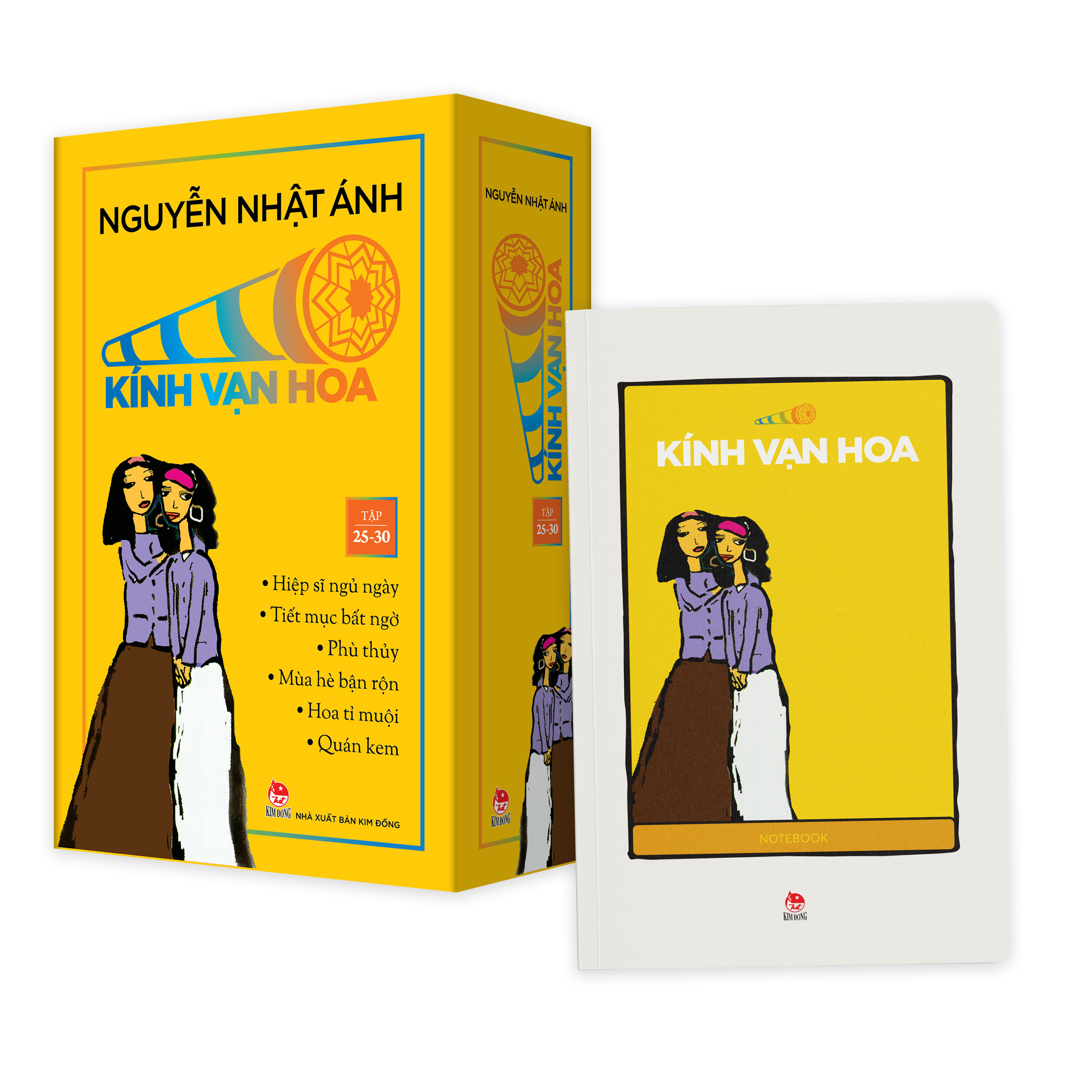 Combo Boxset Kính Vạn Hoa - Bộ Kỉ Niệm 30 Năm: Box 1 - 9 (Bộ 9 Hộp) - Tặng Kèm 9 Sổ Tay Kính Vạn Hoa + 1 Túi Vải Canvas Kính Vạn Hoa