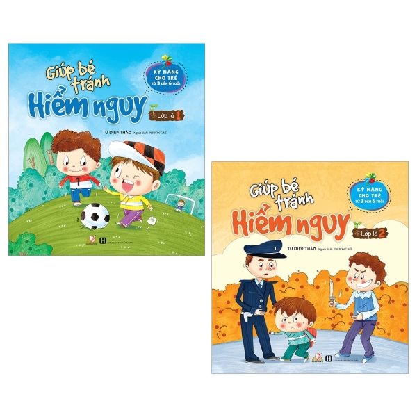 combo giúp bé tránh hiểm nguy - lớp lá 1 và 2 (bộ 2 cuốn)