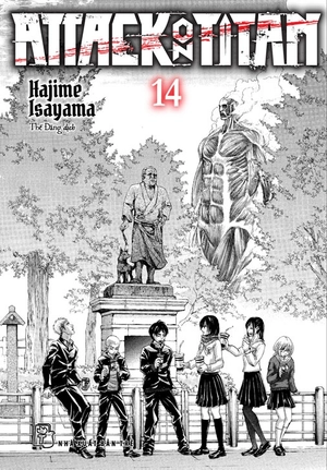 combo manga - attack on titan - tập 14 - bản thường + bản đặc biệt (bộ 2 cuốn) - tặng kèm 1 bookmark nam châm + 2 huy hiệu quân đồn trú và quân cảnh vệ