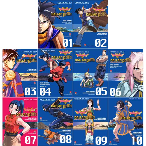 combo manga - dragon quest - dấu ấn roto - những người kế thừa: tập 1 - 10 (bộ 10 tập)