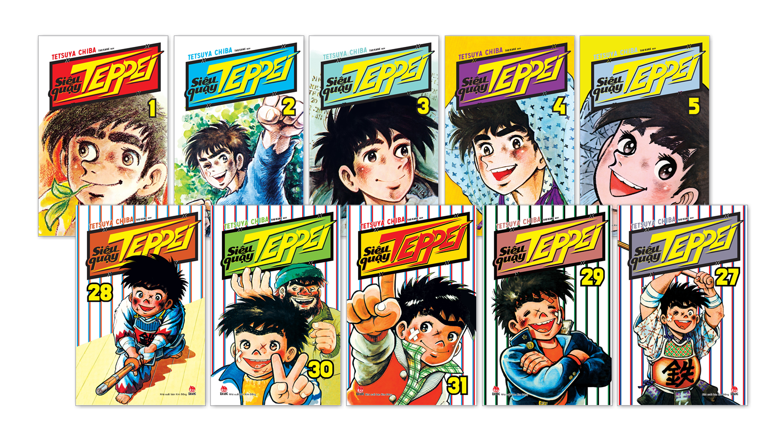 combo manga - siêu quậy teppei: tập 1-31 (tái bản 2024) (bộ 31 tập)