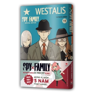 combo manga - spy x family - tập 11 - bản thường + bản đặc biệt - tặng kèm standee pvc + obi + bìa áo pvc + standee acrylic + set bookmark pvc