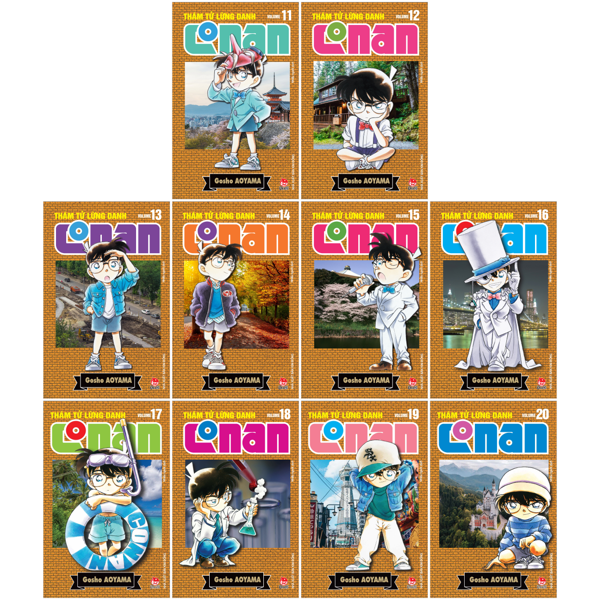 Combo Manga - Tham Tu Lung Danh Conan - Ban Nang Cap: Tap 11 - 20 (Bo 10 Tap)