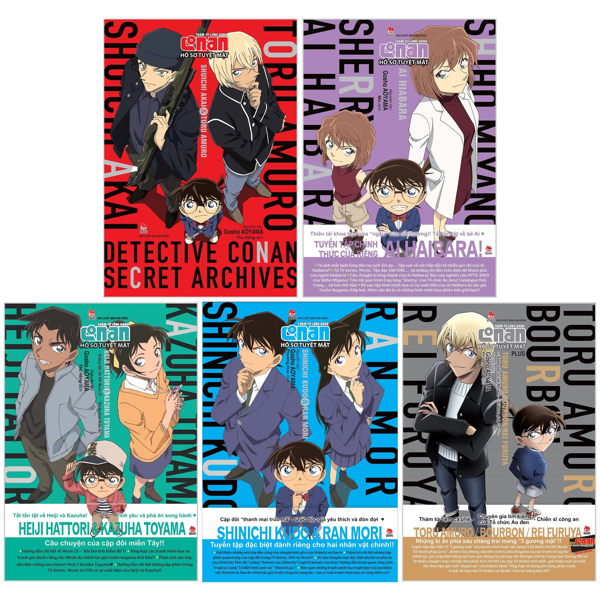 Combo Manga - Tham Tu Lung Danh Conan - Ho So Tuyet Mat (Bo 5 Cuon)