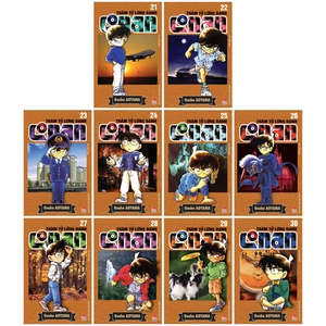 combo manga - thám tử lừng danh conan: tập 21 - 30 (bộ 10 tập)