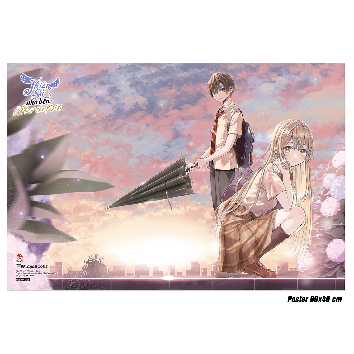 Combo [Manga] Thiên Sứ Nhà Bên - After The Rain: Tập 1 + Tập 2 (Bộ 2 Tập) - Tặng Kèm 2 Bookmark + 2 Screen Card + 1 Poster