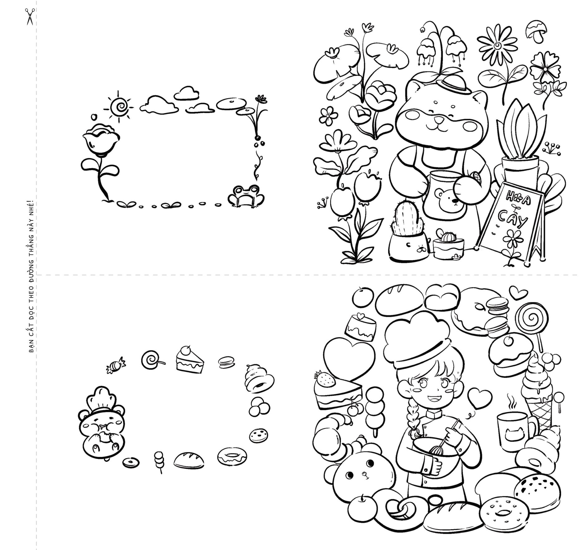 combo quà tặng tô màu bé gái - combo 2