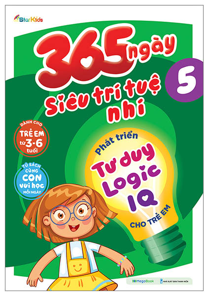 combo sách 365 ngày siêu trí tuệ nhí - phát triển tư duy logic iq cho trẻ em (bộ 5 cuốn)