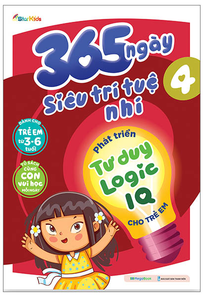 combo sách 365 ngày siêu trí tuệ nhí - phát triển tư duy logic iq cho trẻ em (bộ 5 cuốn)