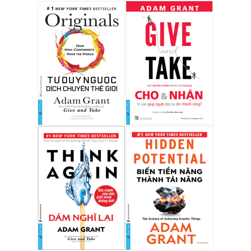 combo sách adam grant (bộ 4 cuốn)