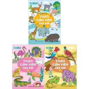 combo sách bé tập tô màu - thảo cầm viên của em (bộ 3 cuốn)