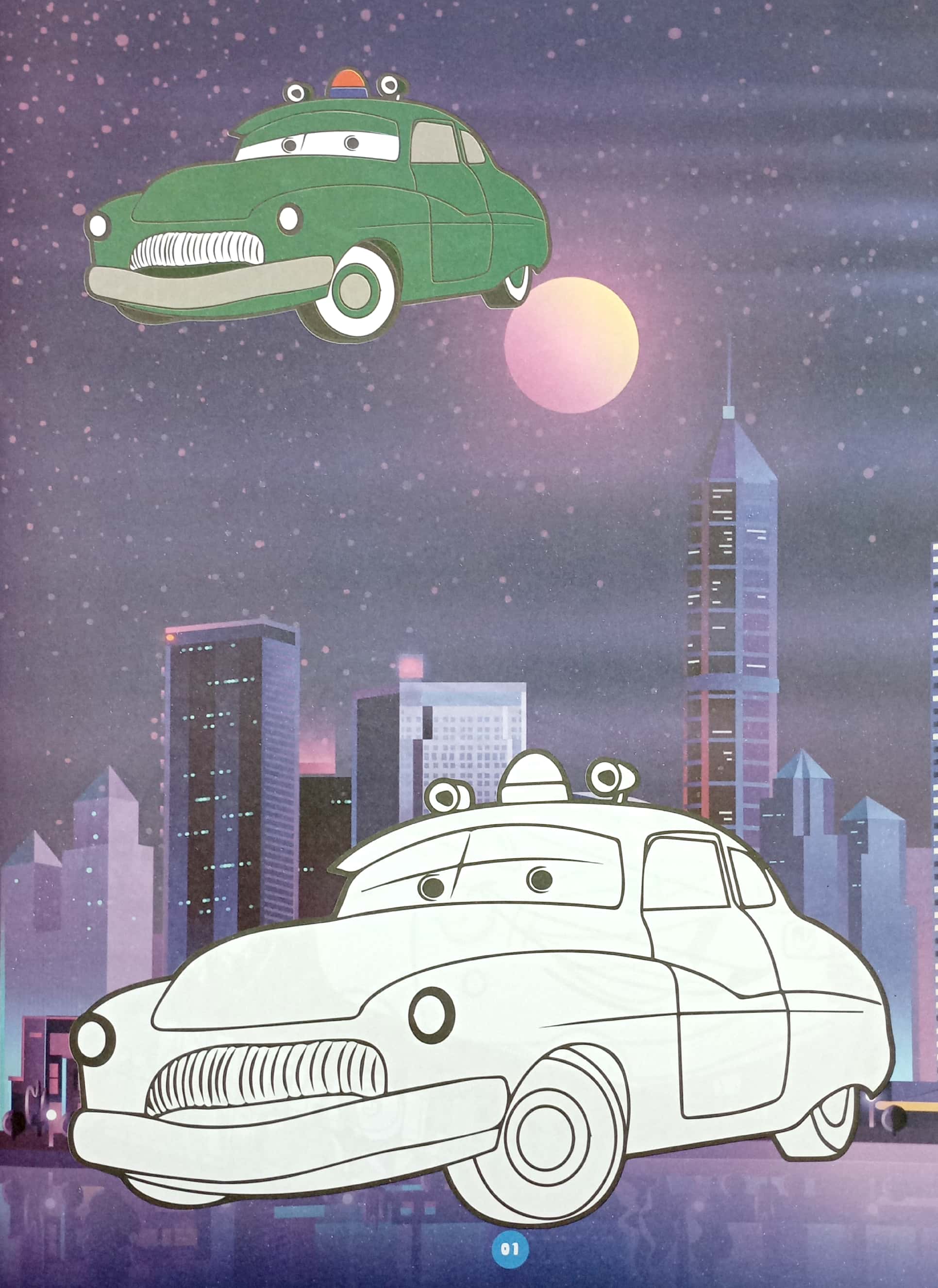 combo sách bé tô màu - vương quốc xe hơi (bộ 4 cuốn)