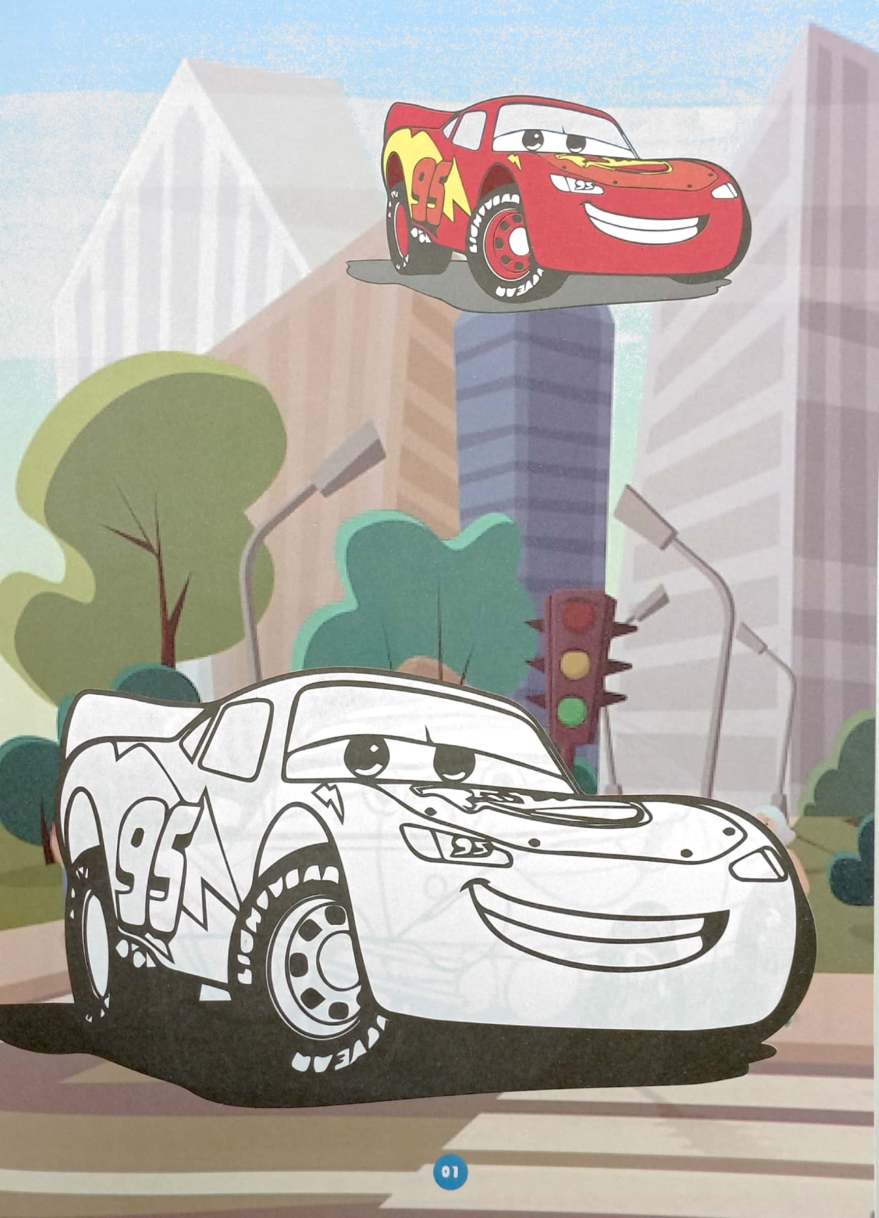 combo sách bé tô màu - vương quốc xe hơi (bộ 4 cuốn)