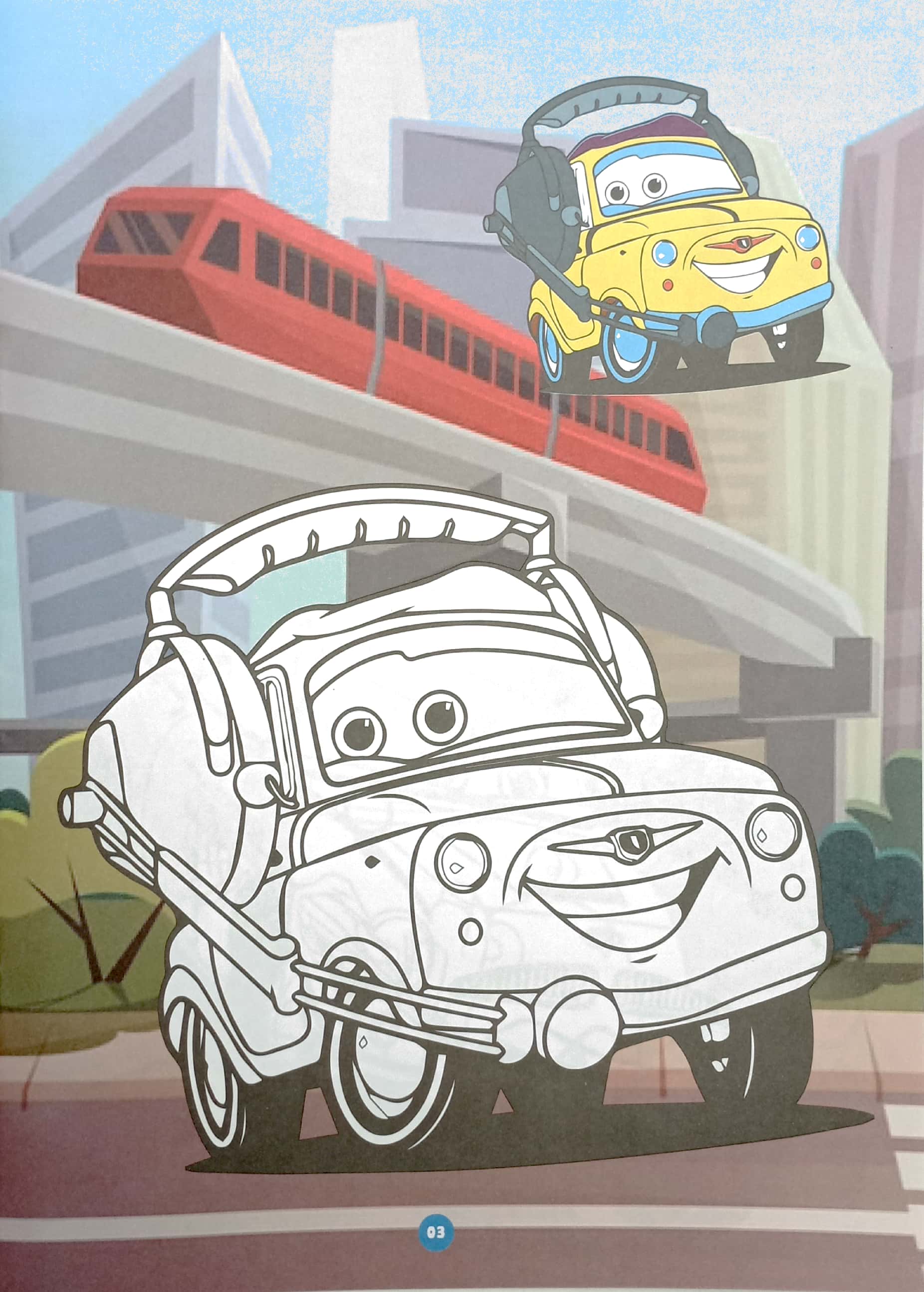 combo sách bé tô màu - vương quốc xe hơi (bộ 4 cuốn)