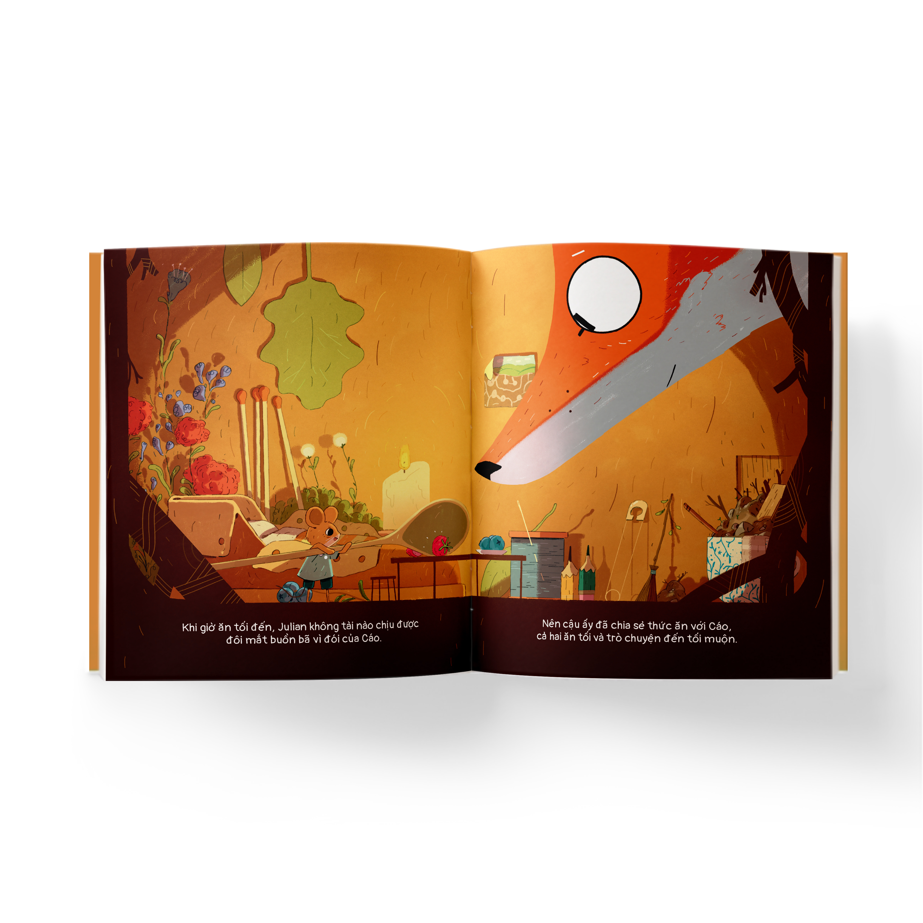 combo sách bữa tối của julian và cáo + bí mật của hòn đá đen (bộ 2 cuốn)