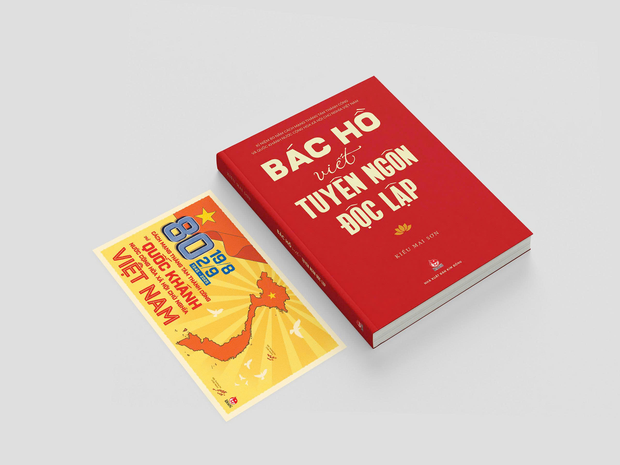 Combo Sach Bup Sen Xanh + Bac Ho Viet Tuyen Ngon Doc Lap (Bo 2 Cuon) - Tang Kem 1 Obi + 2 Postcard - Doc Quyen Fahasa