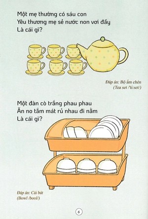 combo sách câu đố dân gian - đồ vật và phương tiện giao thông + động vật và thực vật (dành cho bé từ 3-6 tuổi) (bộ 2 cuốn)