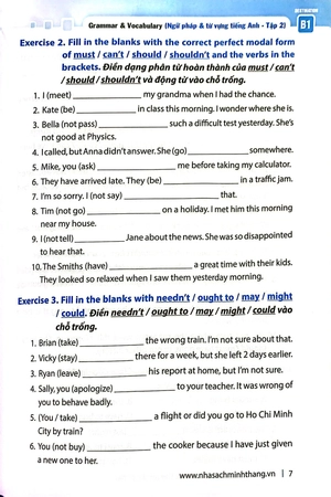 combo sách destination b1 - ngữ pháp và từ vựng tiếng anh (bộ 2 cuốn)