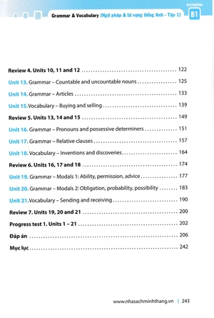 combo sách destination b1 - ngữ pháp và từ vựng tiếng anh (bộ 2 cuốn)