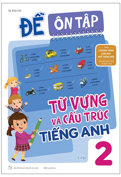combo sách em học tốt tiếng anh + đề ôn tập từ vựng và cấu trúc tiếng anh lớp 2 (bộ 2 cuốn)
