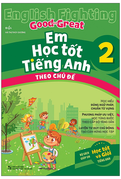 combo sách em học tốt tiếng anh + đề ôn tập từ vựng và cấu trúc tiếng anh lớp 2 (bộ 2 cuốn)