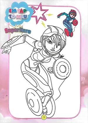 combo sách em tập tô màu - super hero siêu nhân (bộ 4 cuốn)