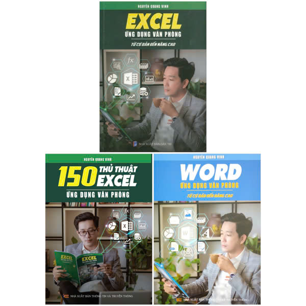 Combo Sach Excel Ung Dung Van Phong + 150 Thu Thuat Excel + Word Ung Dung Van Phong (Bo 3 Cuon)