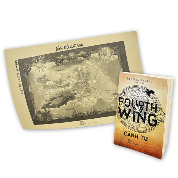 Combo Sach Fourth Wing - Canh Tu + Iron Flame - Lua Thep (Bo 2 Cuon) - Tang Kem Ban Do + So Tay