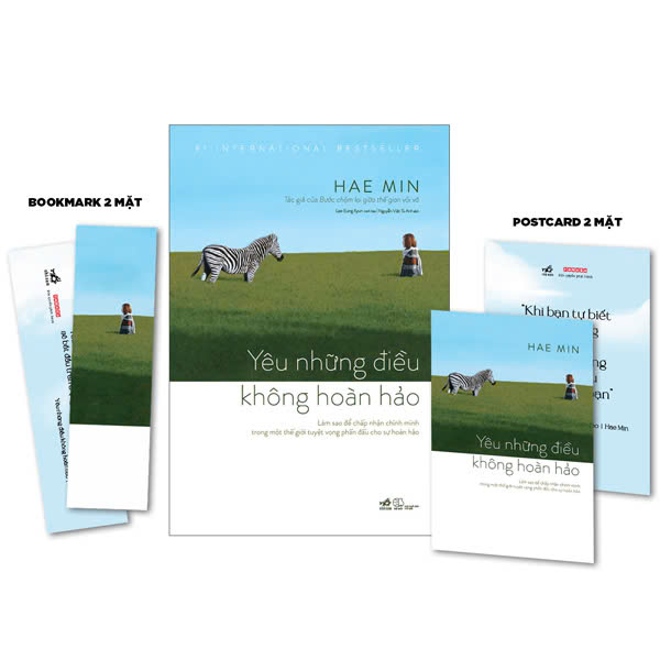combo sách hae min - yêu những điều không hoàn hảo - bìa cứng + khi mọi điều không như ý - bìa cứng (bộ 2 cuốn) - tặng kèm 2 bookmark + 2 postcard - độc quyền fahasa