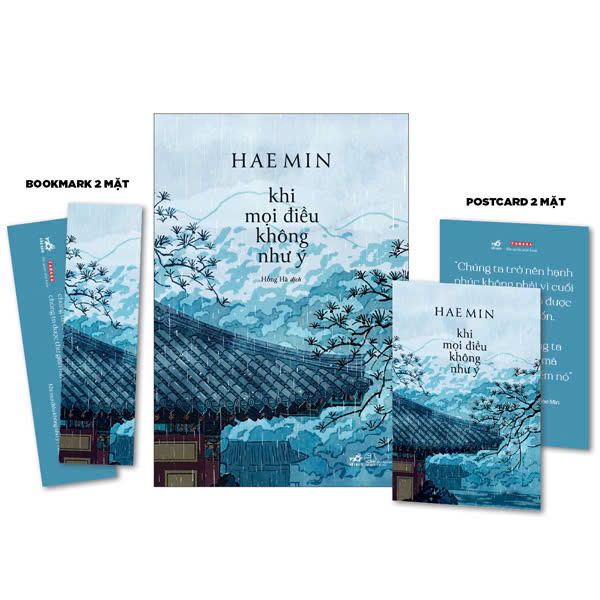 combo sách hae min - yêu những điều không hoàn hảo - bìa cứng + khi mọi điều không như ý - bìa cứng (bộ 2 cuốn) - tặng kèm 2 bookmark + 2 postcard - độc quyền fahasa