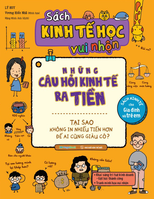combo sách kinh tế học vui nhộn - những câu hỏi kinh tế ra tiền (bộ 4 cuốn)