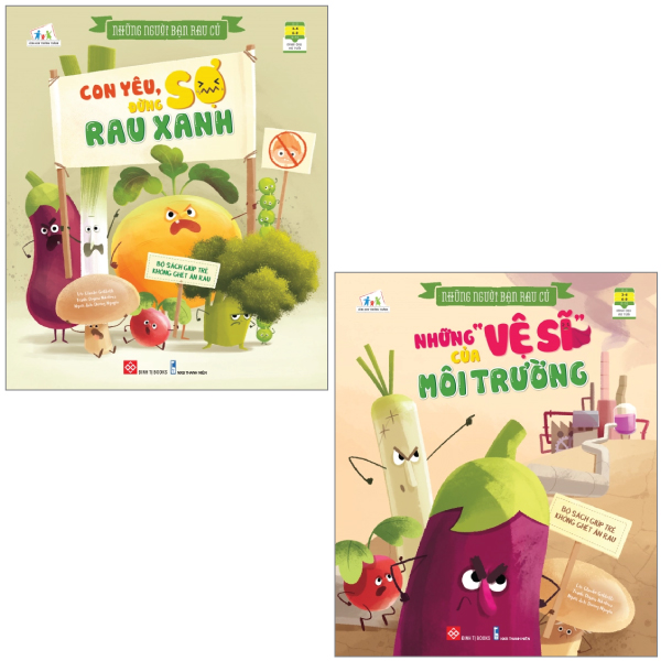 Combo Sach Nhung Nguoi Ban Rau Cu: Nhung "Ve Si" Cua Moi Truong + Con Yeu, Dung So Rau Xanh! (Bo 2 Cuon)