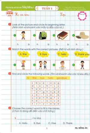 combo sách phiếu bài tập cuối tuần lớp 3 - tiếng anh + toán + tiếng việt (bộ 3 cuốn)