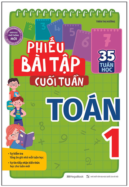 combo sách phiếu bài tập cuối tuần toán và tiếng việt lớp 1 (bộ 2 cuốn)