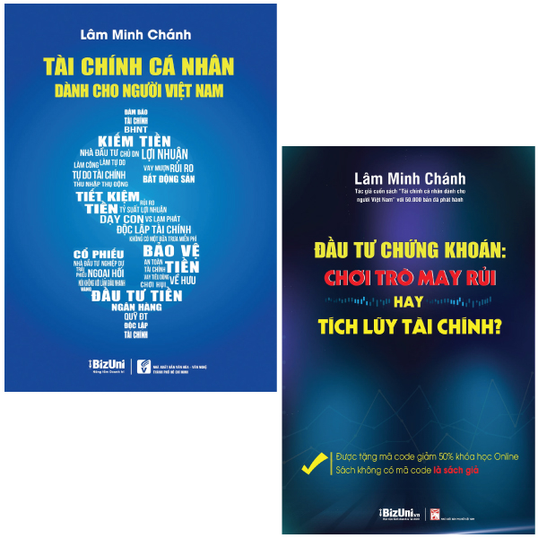 Combo Sach Tai Chinh Ca Nhan Danh Cho Nguoi Viet Nam + Dau Tu Chung Khoan: Choi Tro May Rui Hay Tich Luy Tai Chinh - Tang Kem Code Giam 50% Khoa Hoc Online (Bo 2 Cuon)