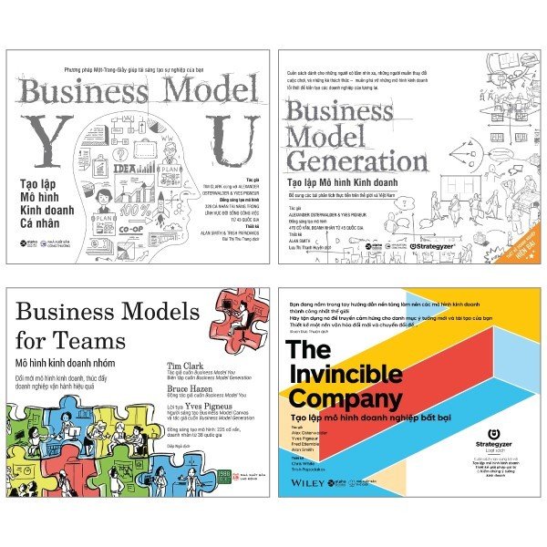 combo sách tạo lập mô hình kinh doanh + tạo lập mô hình kinh doanh cá nhân + tạo lập mô hình doanh nghiệp bất bại + mô hình kinh doanh nhóm (bộ 4 cuốn)