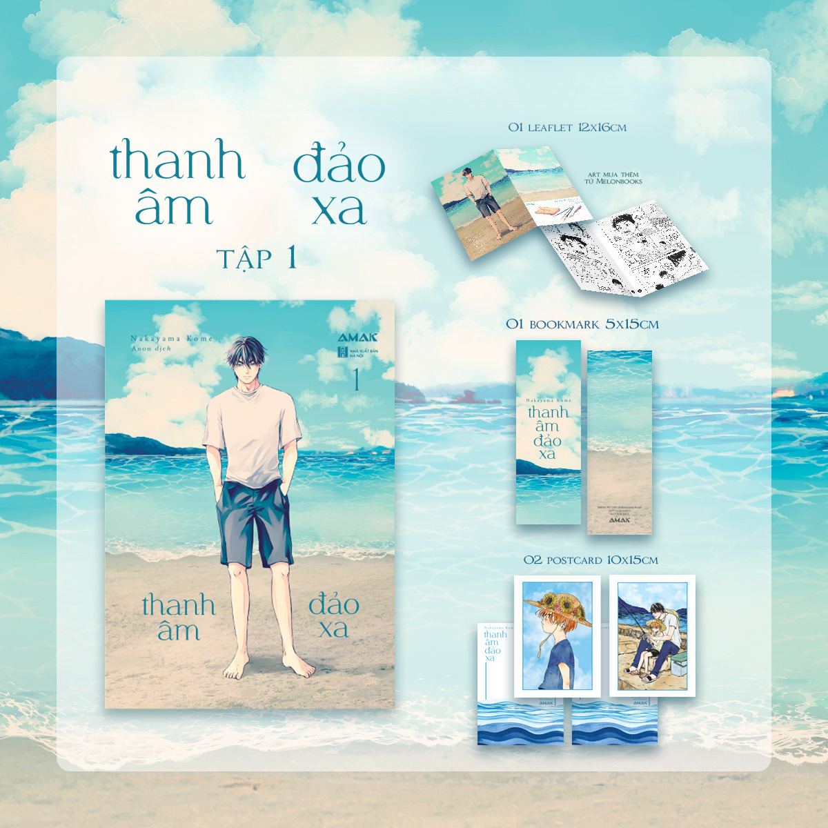 Combo Sách Thanh Âm Đảo Xa - Tập 1 + Tập 2 (Bộ 2 Tập) - Tặng Kèm 2 Bookmark Hai Mặt + 4 Postcard Hai Mặt + 1 Leaflet + 1 Bonus Page