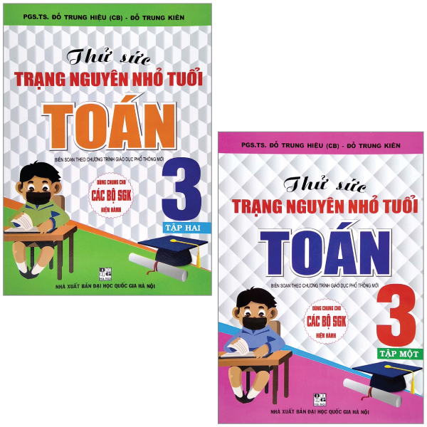 combo sách thử sức trạng nguyên nhỏ tuổi toán 3 - tập 1 + 2 (bộ 2 cuốn)