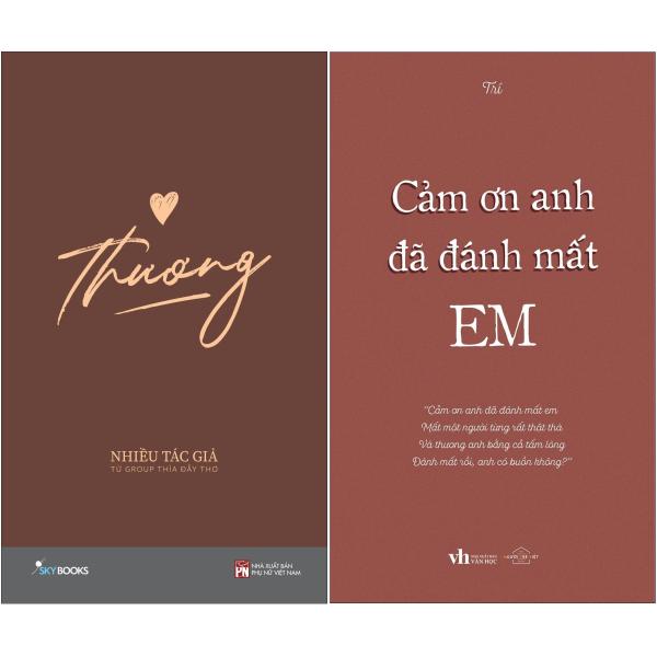 combo sách thương + cảm ơn anh đã đánh mất em (bộ 2 cuốn)