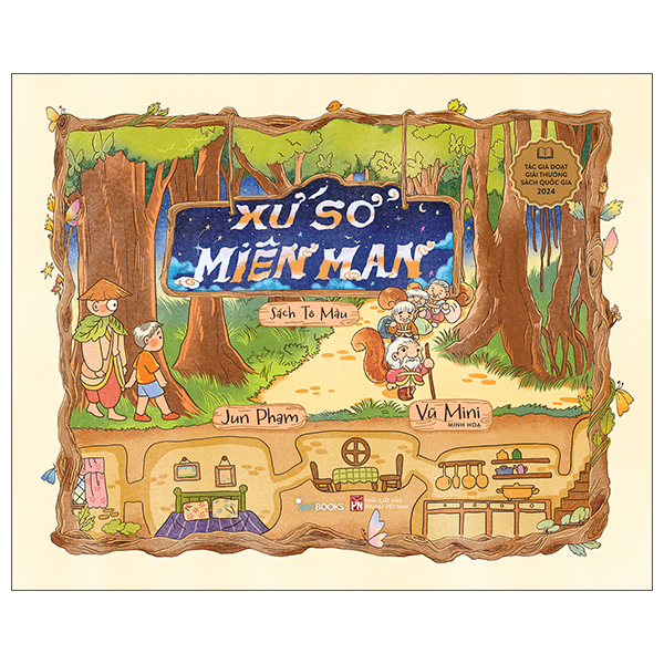 Combo Sach To Mau Xu So Mien Man + Hop 20 But Long Mau Pastel Rua Duoc Washable Fiber Pen