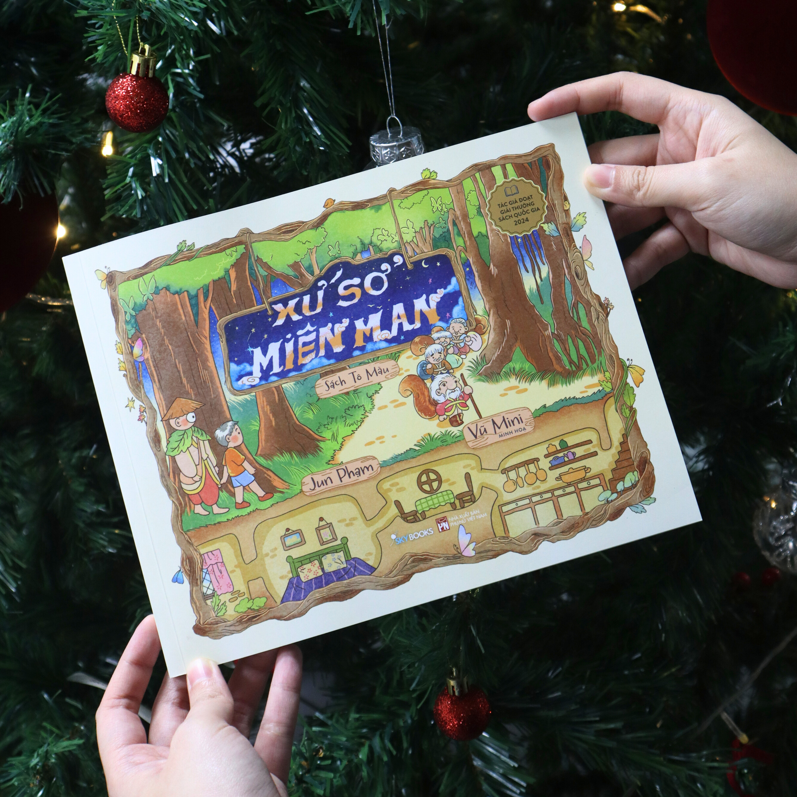 Combo Sach To Mau Xu So Mien Man + Hop 20 But Long Mau Pastel Rua Duoc Washable Fiber Pen