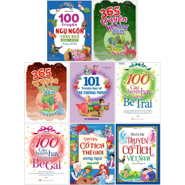 combo sách truyện kể cho bé (bộ 8 cuốn)
