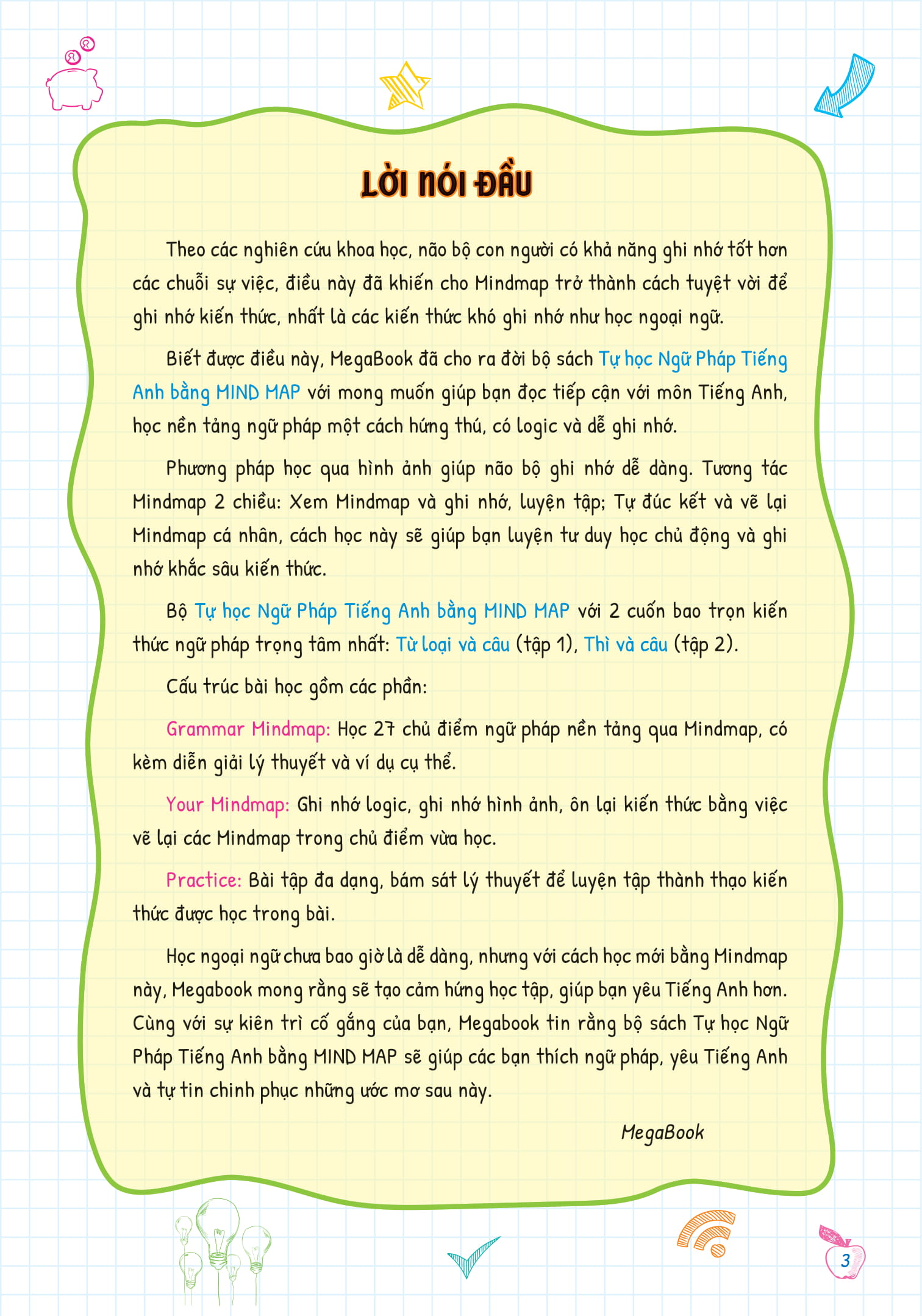 combo sách tự học ngữ pháp tiếng anh bằng mindmap (bộ 2 cuốn)