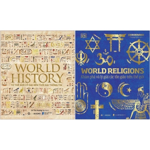 combo sách world history - lịch sử thế giới + world religions - tôn giáo thế giới (bộ 2 cuốn)