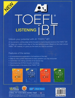 combo toefl ibt - listenning a1 (sách kèm cd)