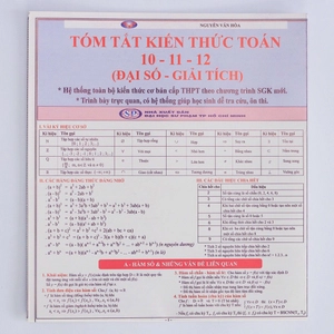 combo tóm tắt kiến thức chương trình thpt (5 tựa)