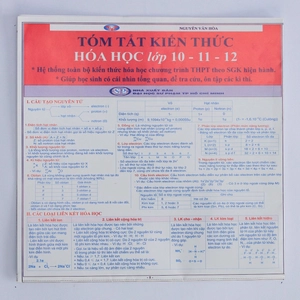 combo tóm tắt kiến thức chương trình thpt (8 môn - 10 tựa)