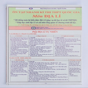 combo tóm tắt kiến thức chương trình thpt (8 môn - 10 tựa)