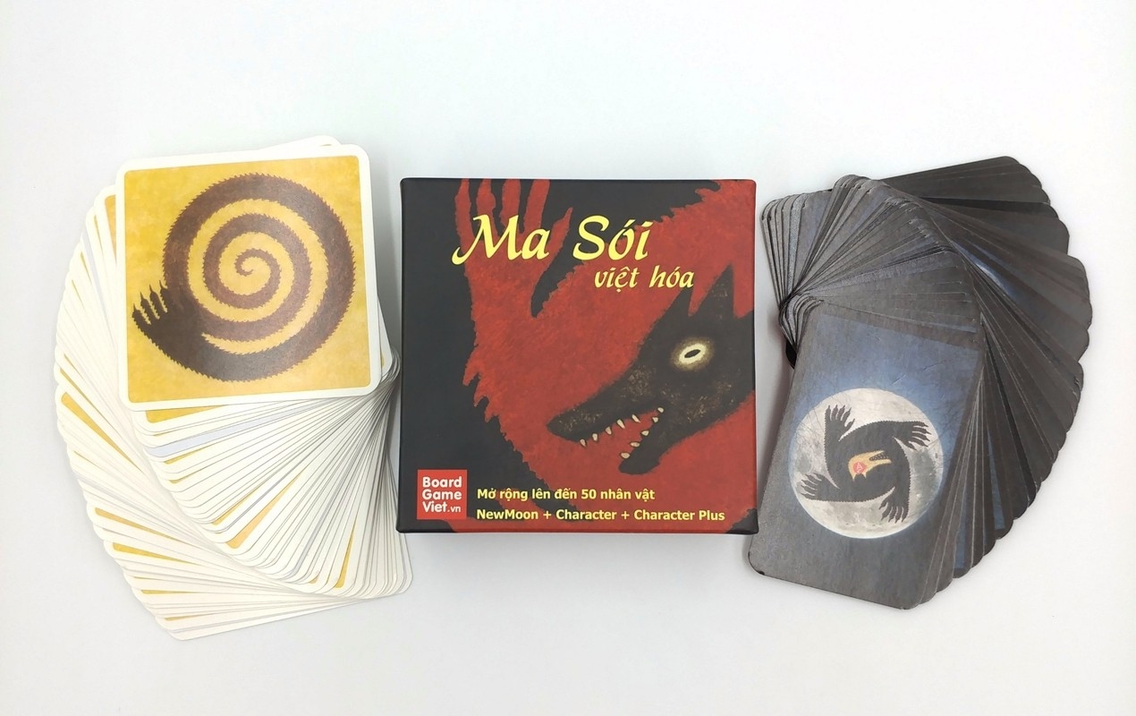 combo vòng quanh thế giới board game - sách độc quyền fahasa + thẻ bài ma sói character việt hóa