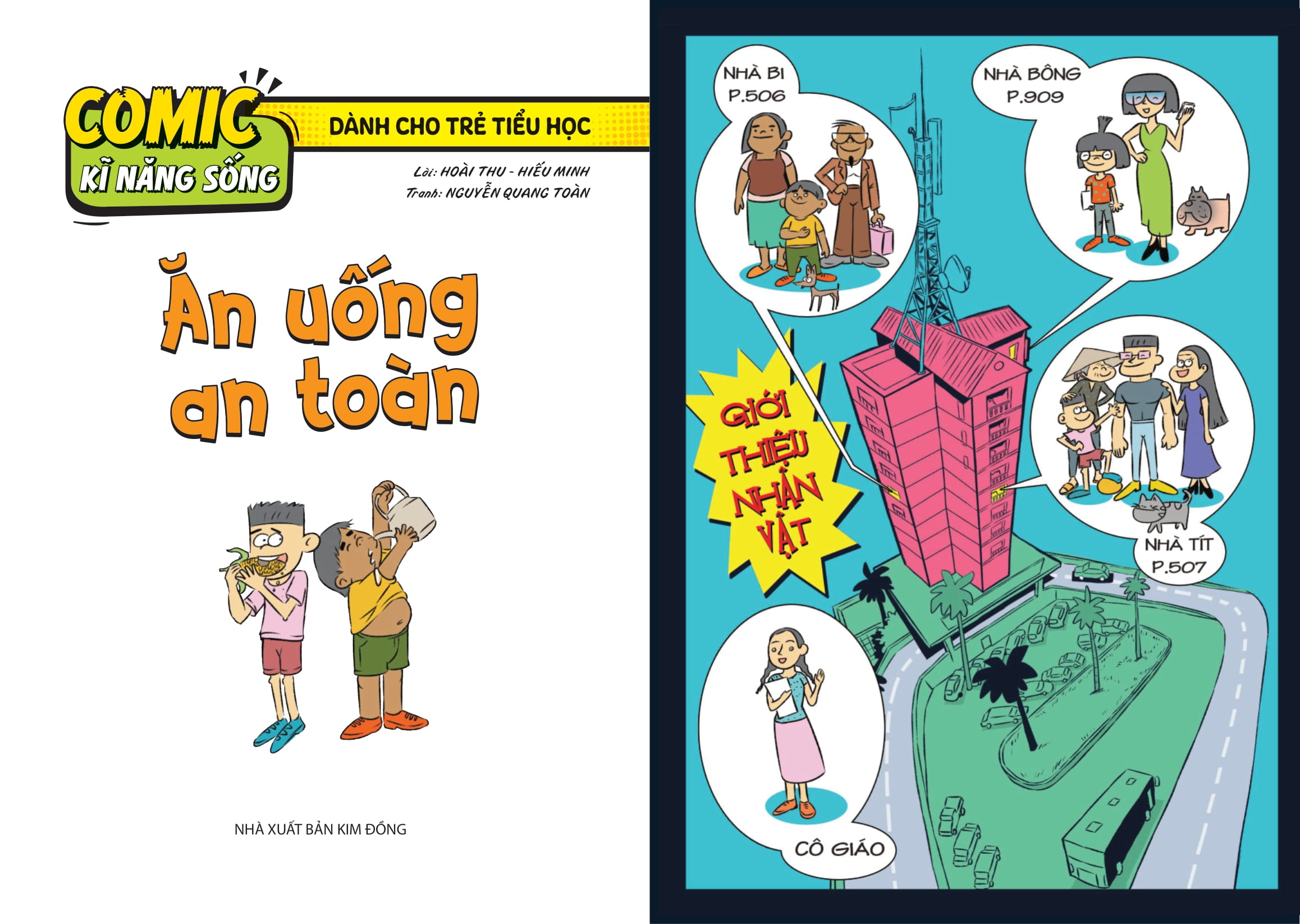 comic kĩ năng sống - dành cho trẻ tiểu học - ăn uống an toàn